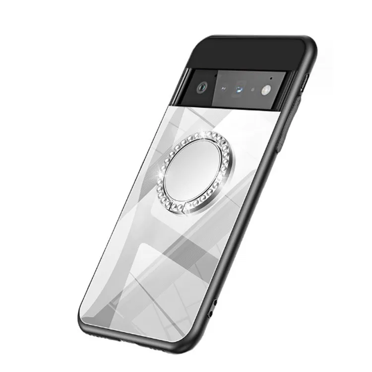 Étui avec anneau de retouche miroir pour Google Pixel 8 7 Pixel 7 5G 6A 5G Pixel 6 Pro