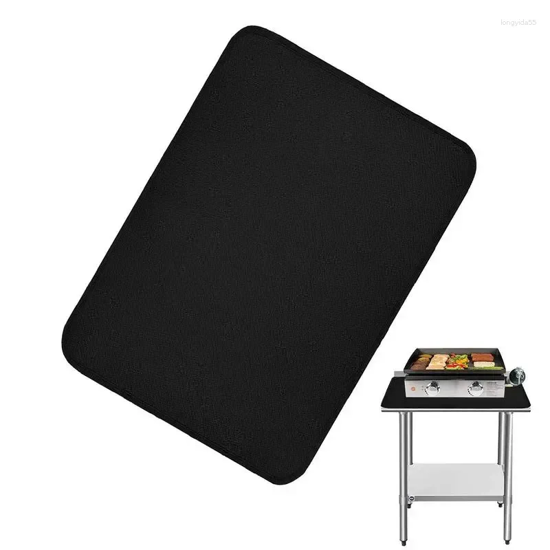 Verktyg BBQ Bakning Mat Silikon Square Värmebeständig matlagning Pad Grillgrill Tillbehör för gräsmatta