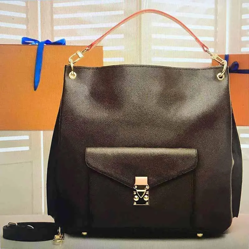 Borsa tote marrone PUNTI VERNICIATI con pochette con cerniera Borse firmate da donna Borsa a tracolla portafoglio tote Borsa tote di lusso Borsa da donna