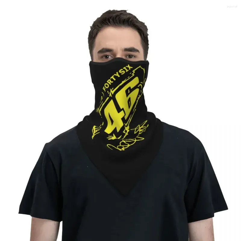 Bandana's Rossi Bandana nekbeschermer Winterwarmer heren winddichte wikkelsjaal voor wandelen motorracen gezichtsmasker