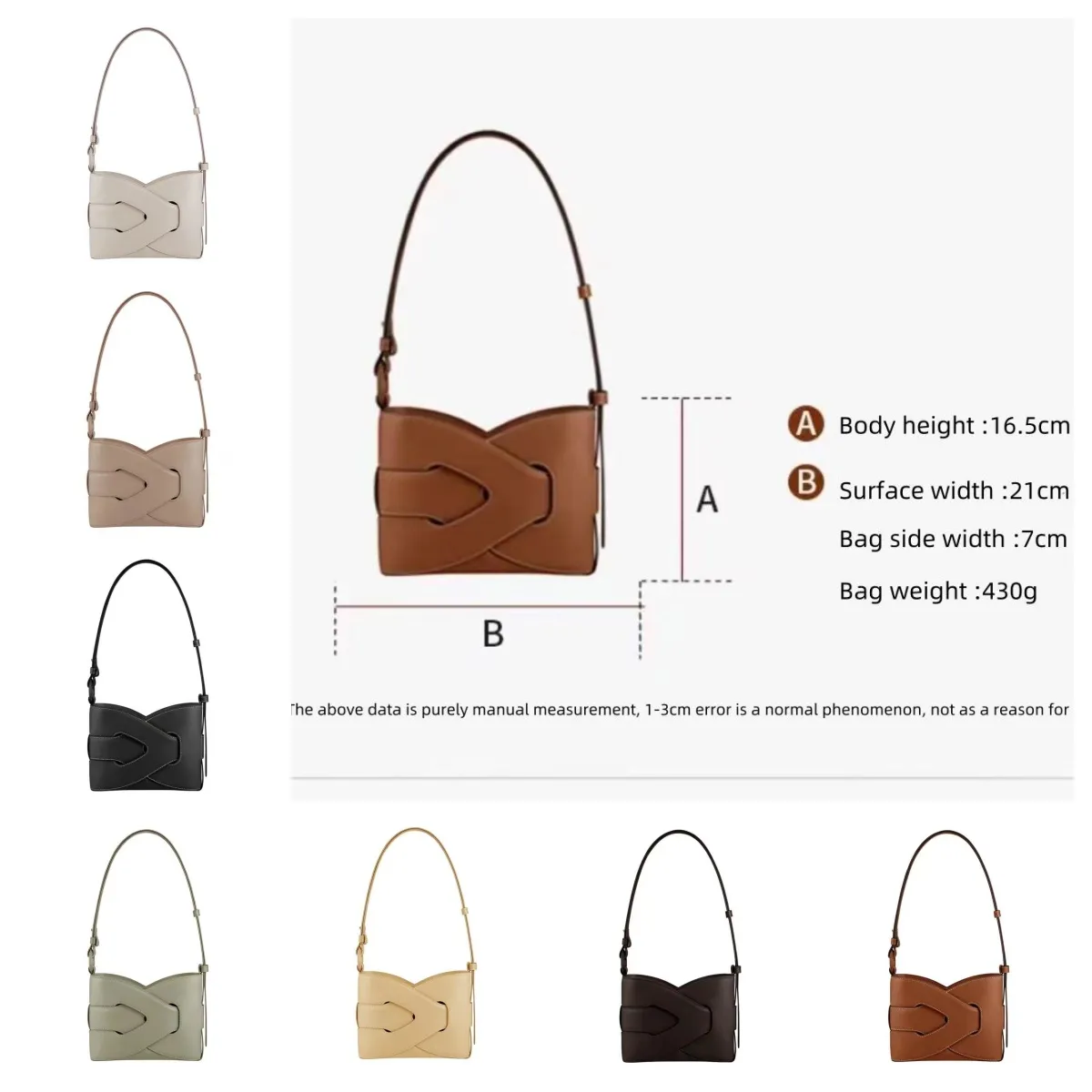 Pelle bovina nuova geometria cava ascella Design di nicchia moda borsa da donna borsa a tracolla con cerniera borsa a tracolla borsa da donna errante