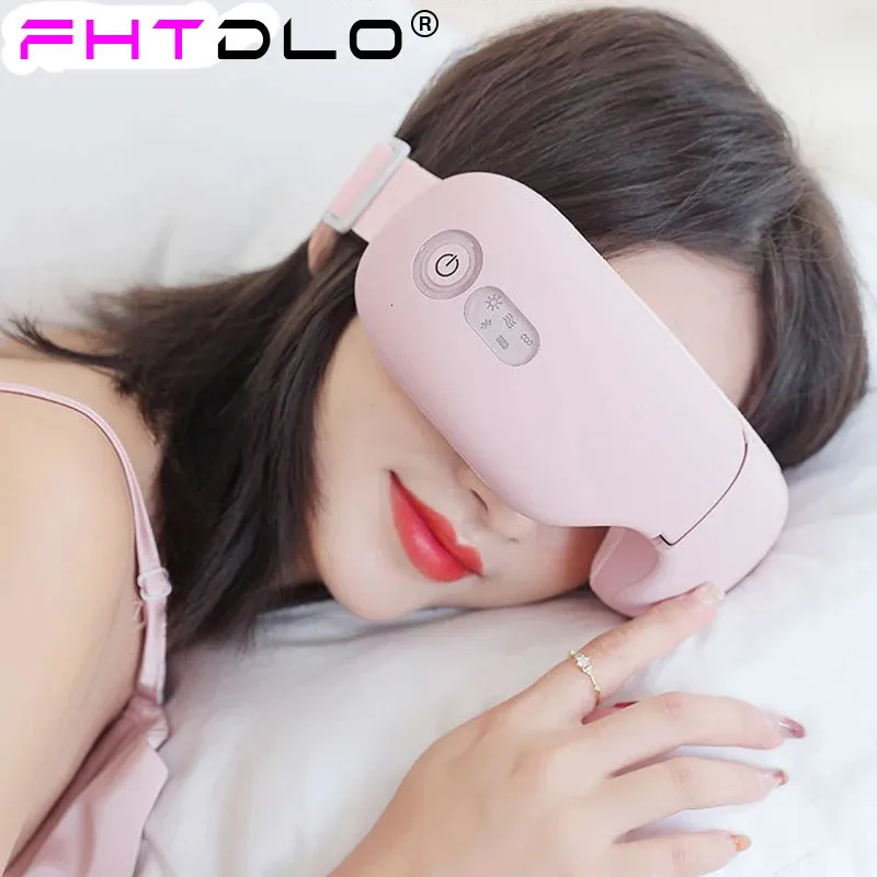 Dispositivi per la cura del viso Massaggiatore per gli occhi Smart Airbag Vibrazione Strumento per la cura degli occhi Comprimi Bluetooth Occhiali per il massaggio degli occhi Custodia per la fatica Rughe 231202