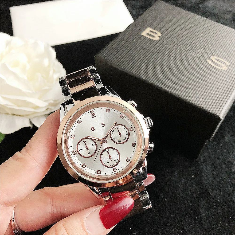 Högkvalitativa kvinnor Mens Luxury Watch Sports Automatiska klockor Movement Boss Oroiogio Montre de Luxe Leather Wristwatches FUNTIONS With Box