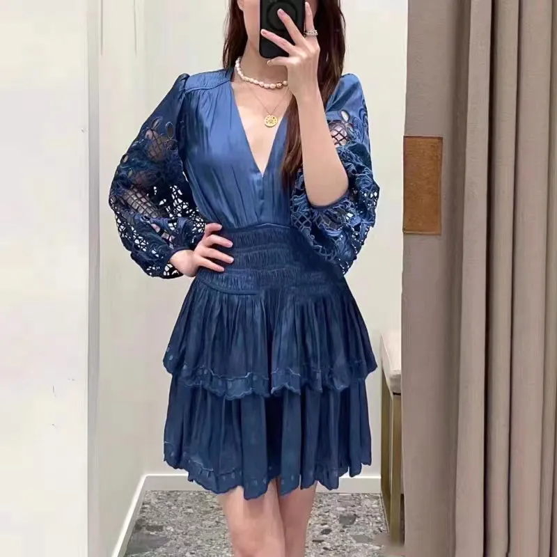 knee length dresses for ladies Fairytale Dream Sheer Sleeve Mini Dress White main image 0