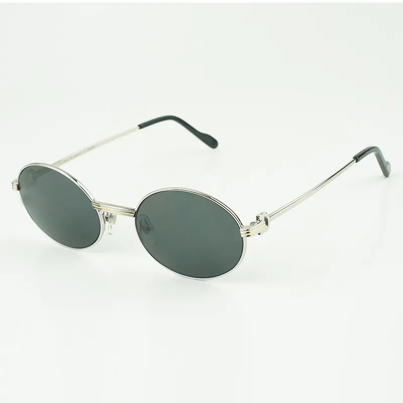 Neu Factory Outlet 1188008 Ultraleichte runde Retro-Sonnenbrille für Herren, Rahmengröße: 55–22–135 mm
