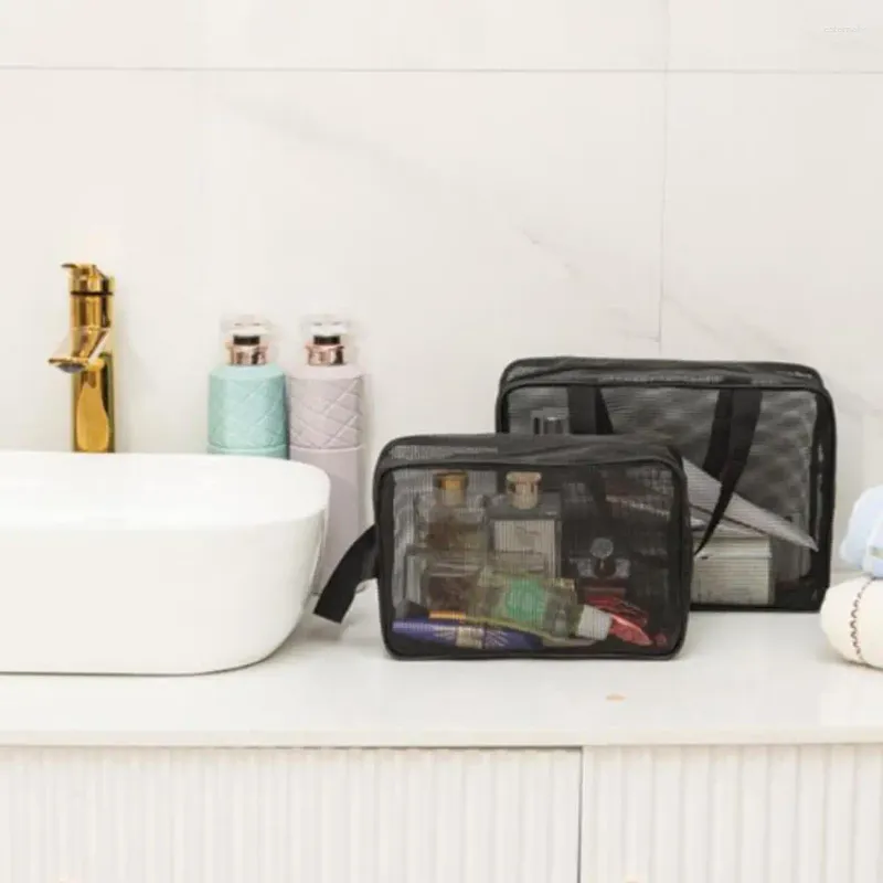 WHYCNJL Rete Portagiocattoli Da Bagno 60x25x12cm Con 5 Ganci Autoadesivi - Organizer In Poliestere Per Vasca E Doccia