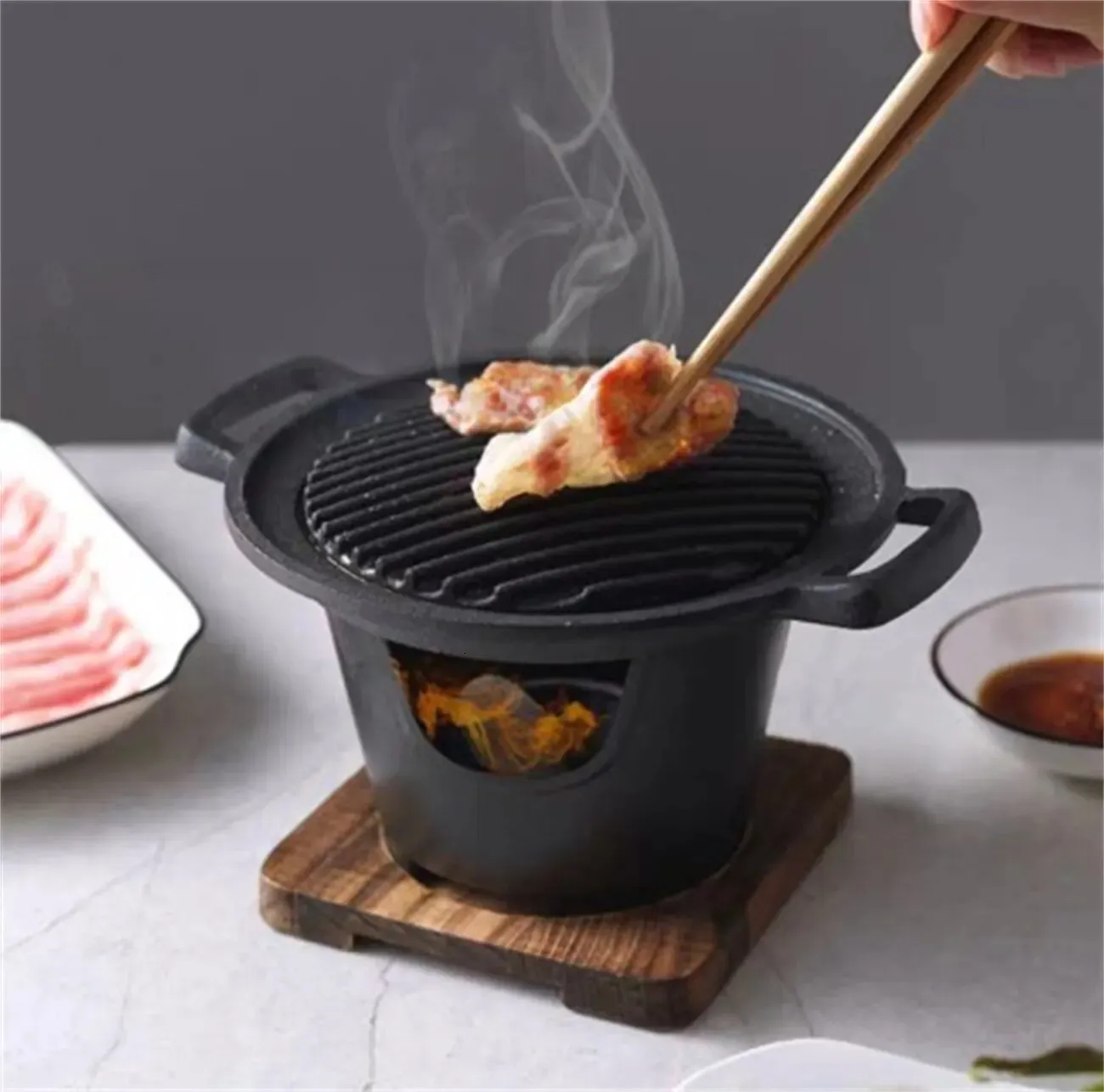 Charcoal Bbq Portable Fdit Hibachi Grill, Portable Japanese