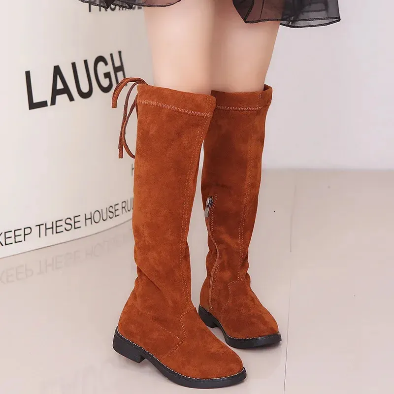 Boots Botas Girl Boot 2023Autumn Winter Korean Knee Long Fashion Versatile Women Shoe Princess Gril 231202
