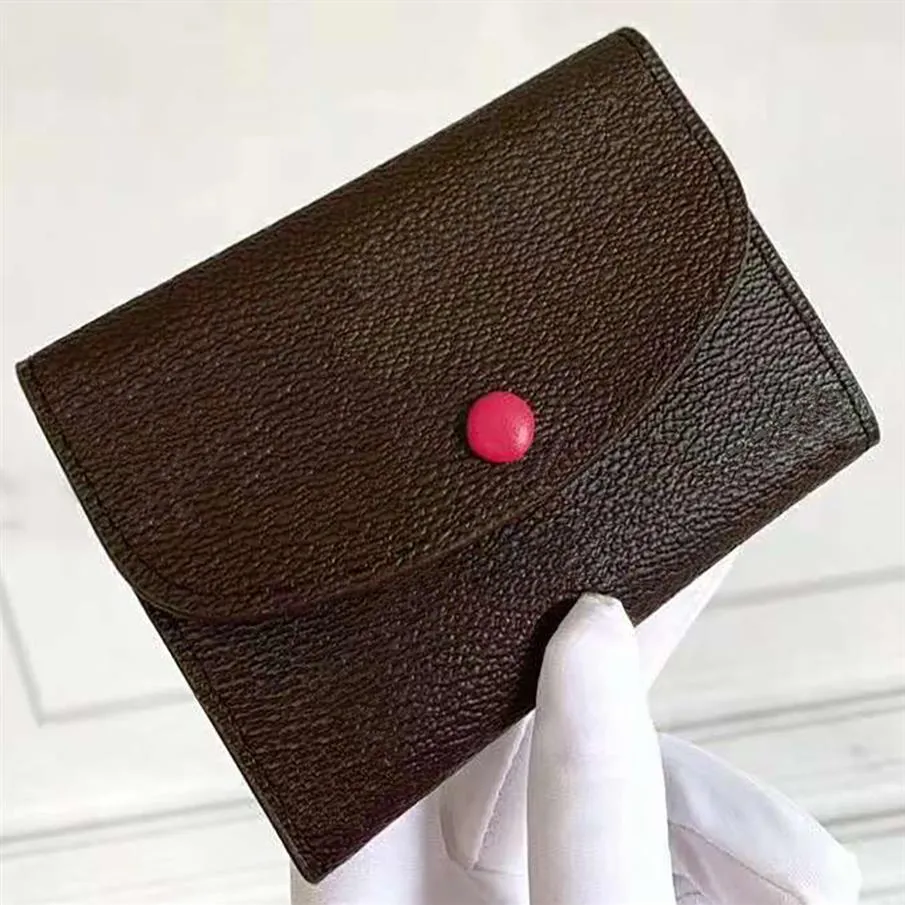 Vente classique de luxe Design R0SALlE Hasp portefeuille mode dames porte-carte de crédit femmes nouveau mignon Mini porte-monnaie avec Box226w