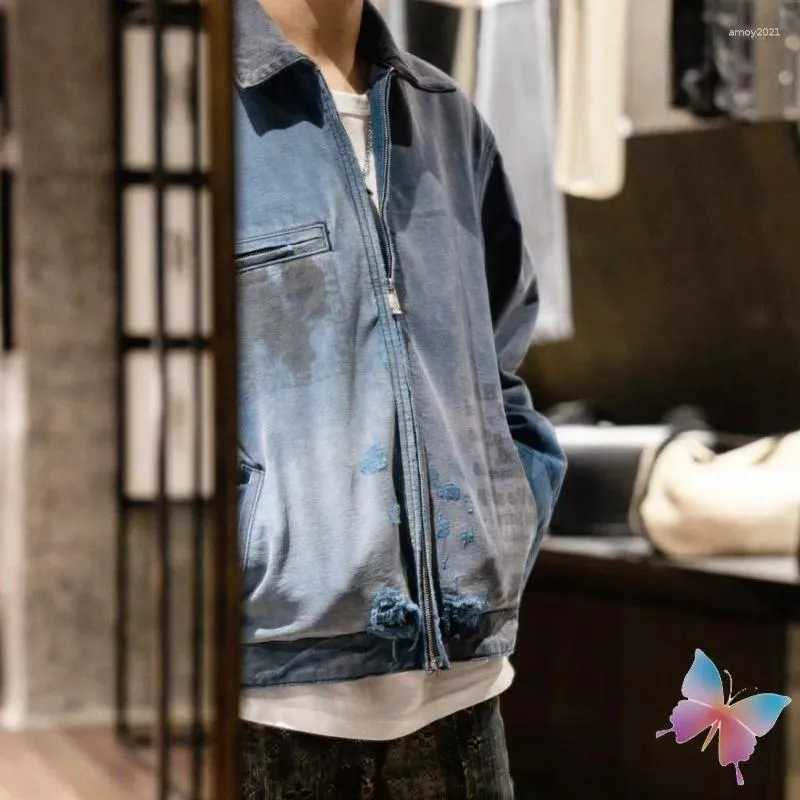 Vintage Washed Denim Jacket - Mens & Womens High Street