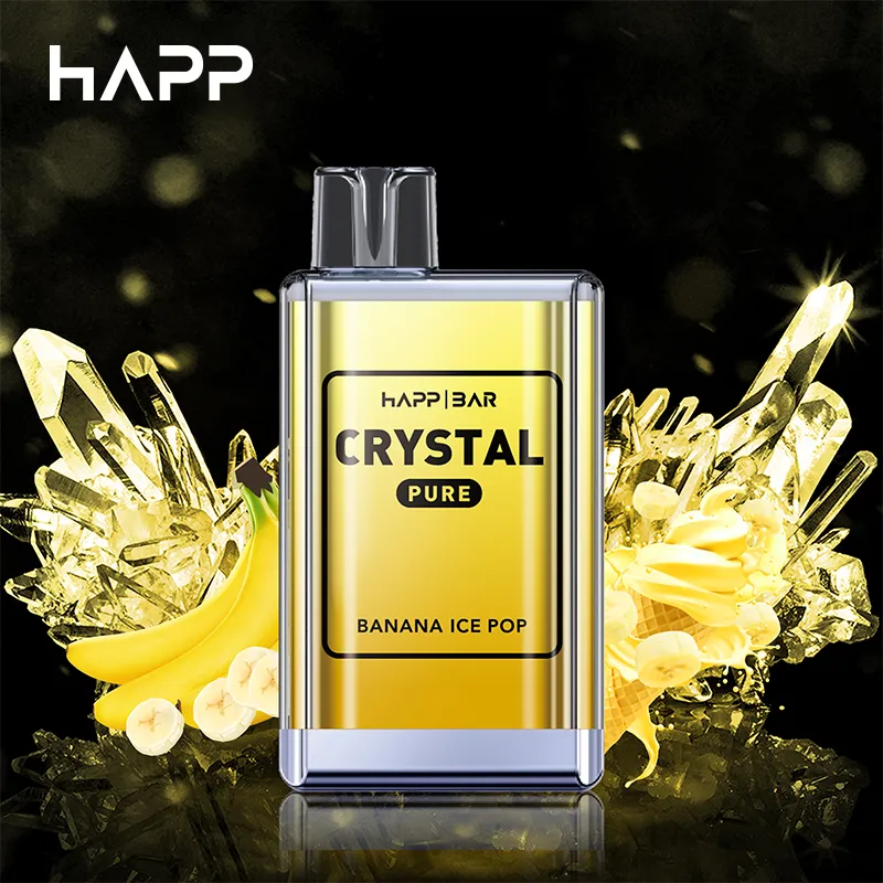 Happ Disposable Ecig Vape 6000Puffs Crystal Elf Puff Bar 6K Electronic Cigarette 2% 5% Optional Strength Vape Juice 10 Flavors