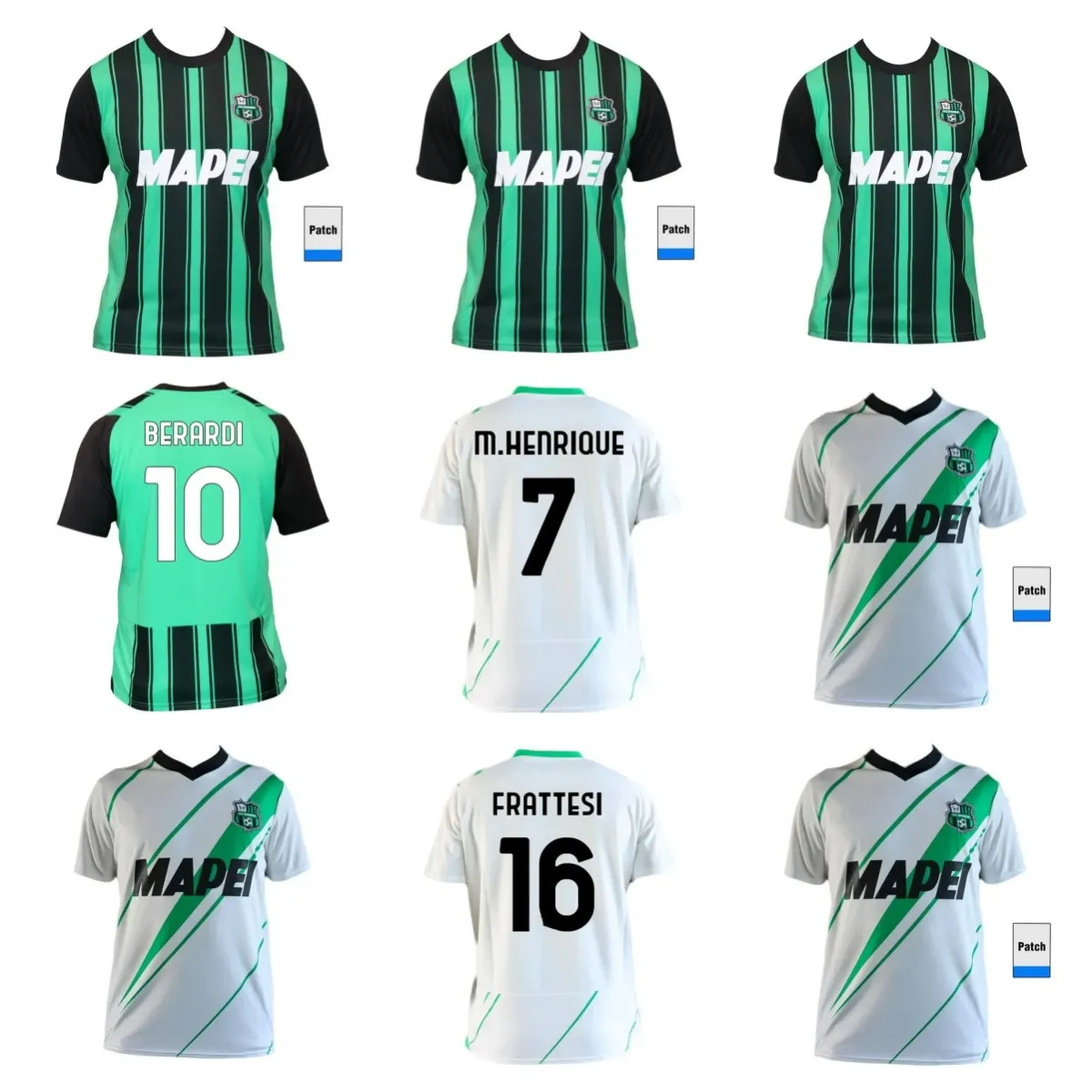 23 24 US Sassuolo Soccer Jerseys Rogerio Obiang 2023 2024 M.Henrique Mulattieri Football قمصان Pinamonti Berardi Frattesi Pegolo Lauriente Defrel Men