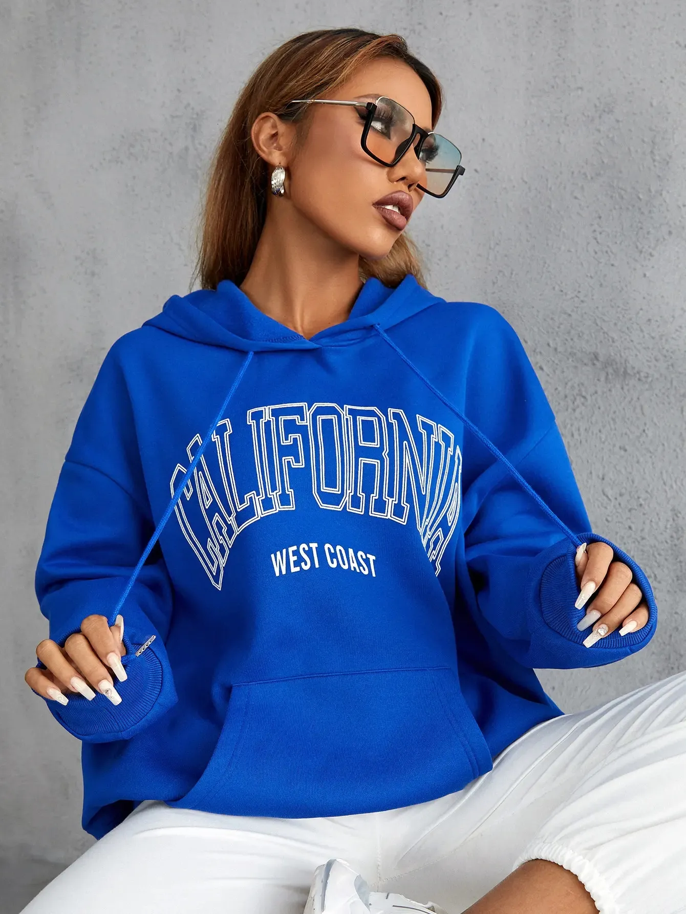 Sweats à capuche pour hommes Sweatshirts Californie personnalité lettre imprimé sweat femmes créatif confortable à capuche mode Hip Hop Streetwear polaire vêtements 231204