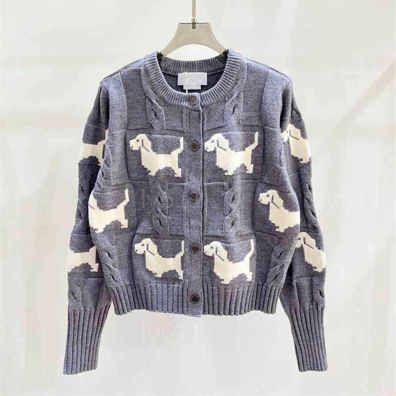 Womens dog cheap print sweater
