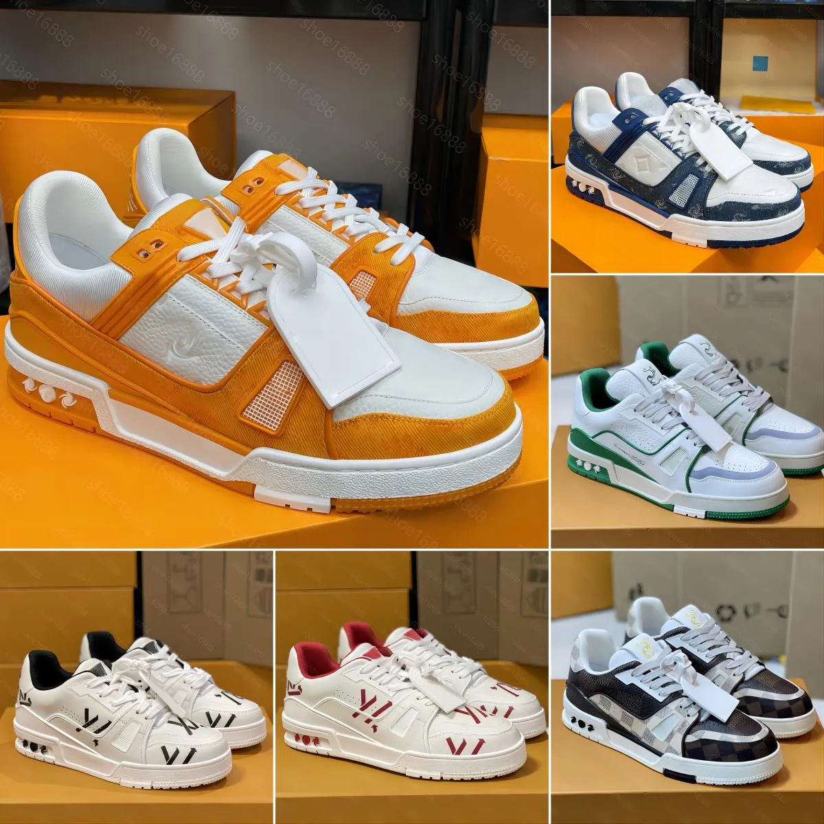 Designer sko tränare sneakers kvinnor man lyx denim canvas läder plattform präglade casual skor abloh brev mode utomhus komfort träningskor