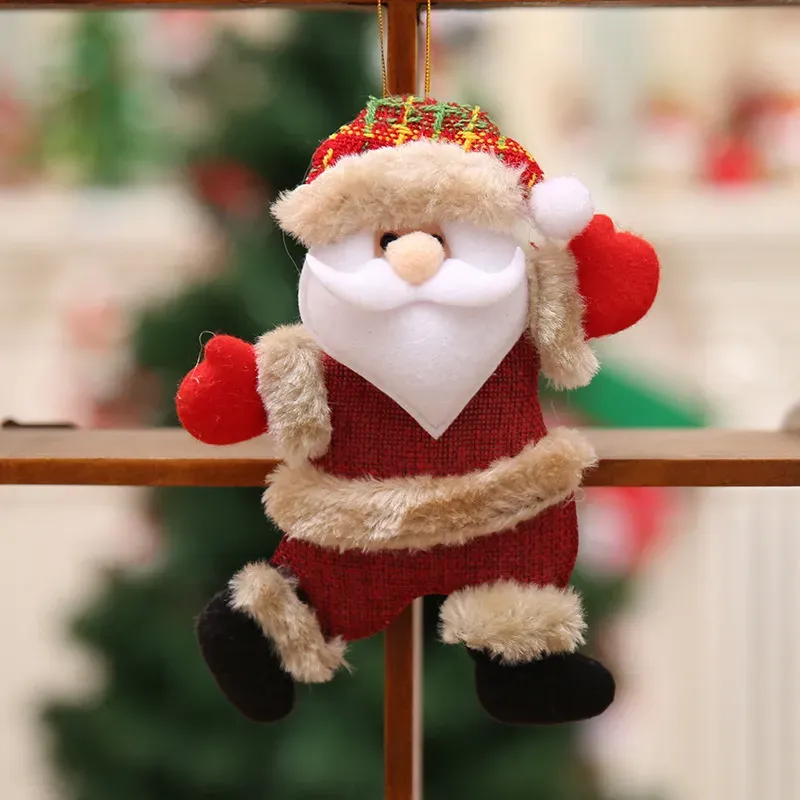 Christmas Tree Decorations Hanging Ornament Santa Claus Dancing Dolls Pendant Gift