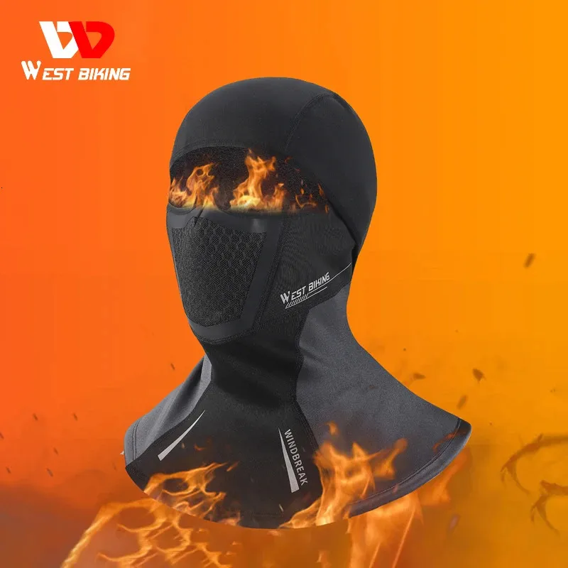 Ciclismo Caps Máscaras WESTBIKING Inverno Fleece Militar Tático Balaclava Quente À Prova de Vento Máscara Esportiva Motocicleta Ciclismo Esqui Escalada Cachecol Rosto Cap 231204