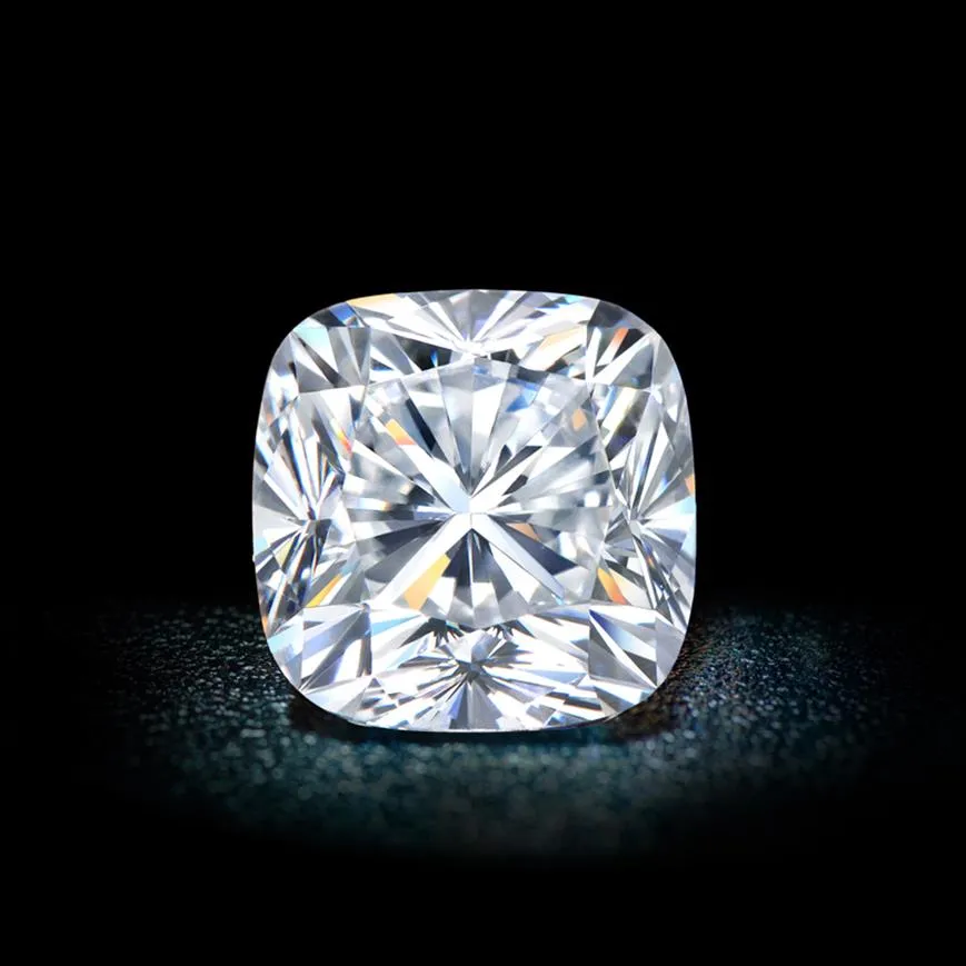 0 15ct-6 0ct3mm-10 5mm 쿠션 인증서 D F Color Vvs Clarity Synthetic Diamond Moissanite Diamond Loose Certified250U