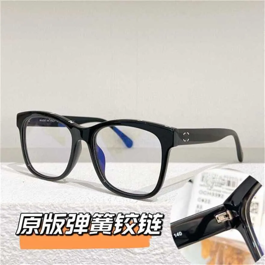 Sunglasses New High Quality Xiaoxiang Family Quan Same Style Plate Myopia Eyeglass Frame Size 53 CH3392 Plain Face