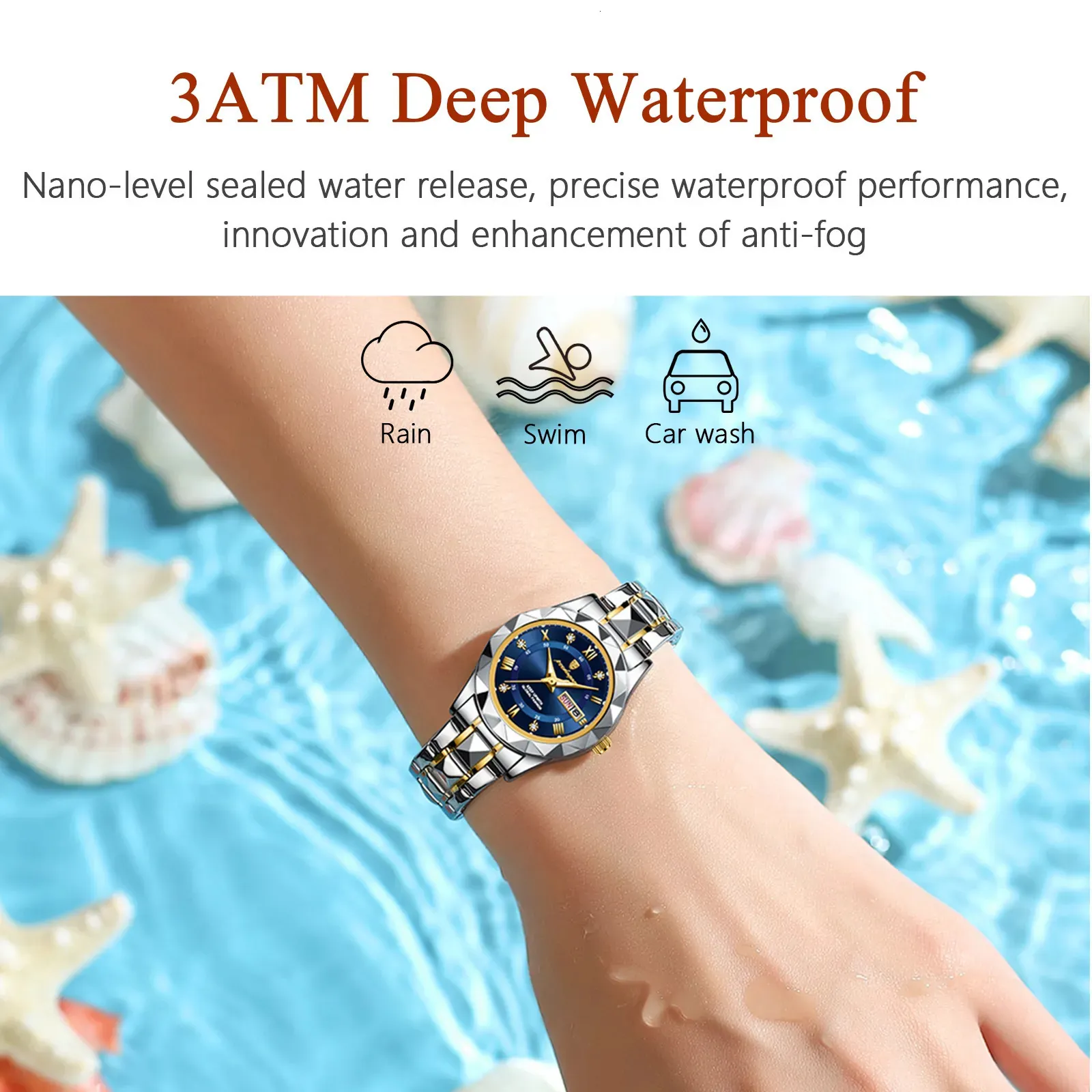 Waterproof dress watch deals