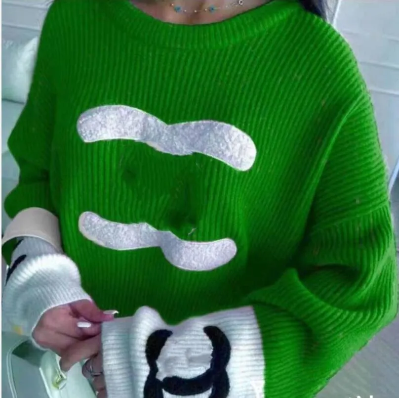 Hiver nouveau pull de designer pour femmes tricot serviette broderie pull lettre CCity Mujer filles décontractées Jacquard Undershirt vêtements