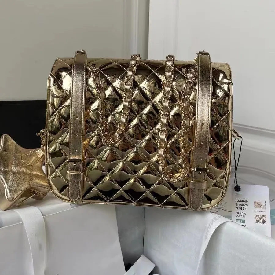 Metallic bookbag top