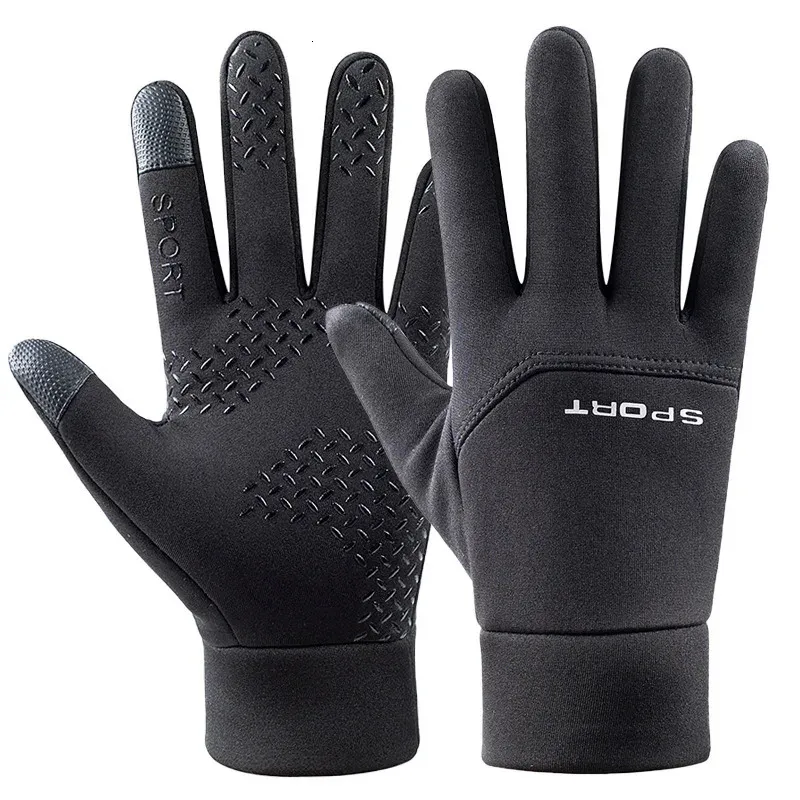 Waterproof Cycling Gloves Winter Touch Screen Bicycle Gloves Outdoor Scooter Windproof Riding Motorcycle Ski Warm Bike Gloves