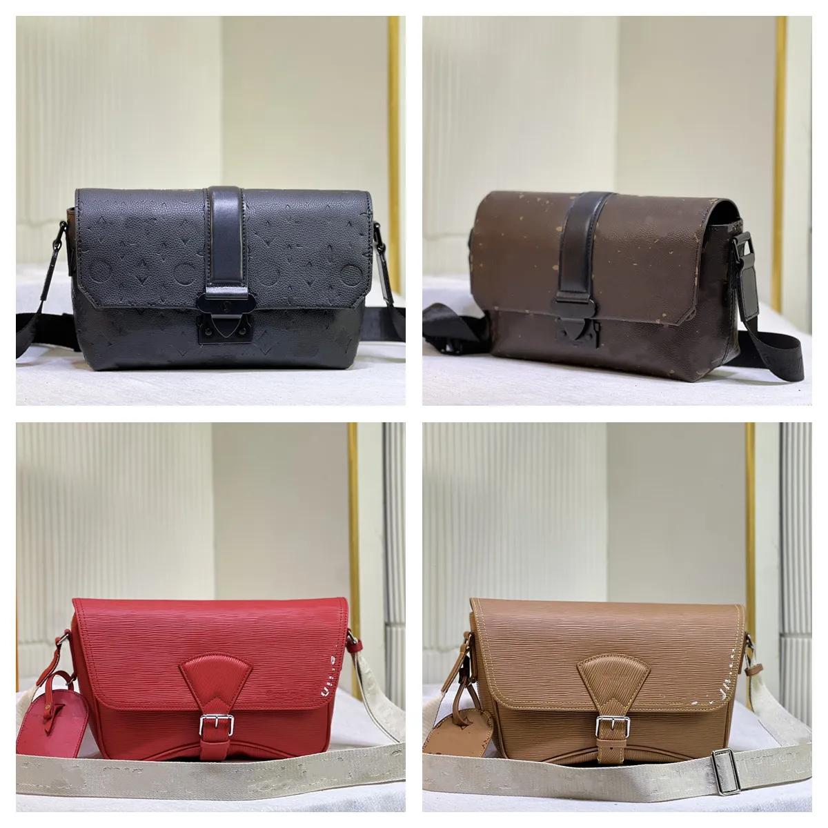 Designer män messenger väska montsouris axel ryggsäck lyx s-cape axel s låsväska äkta läder crossbody handväska totes handväska m23097 m23741 m46794 plånbok