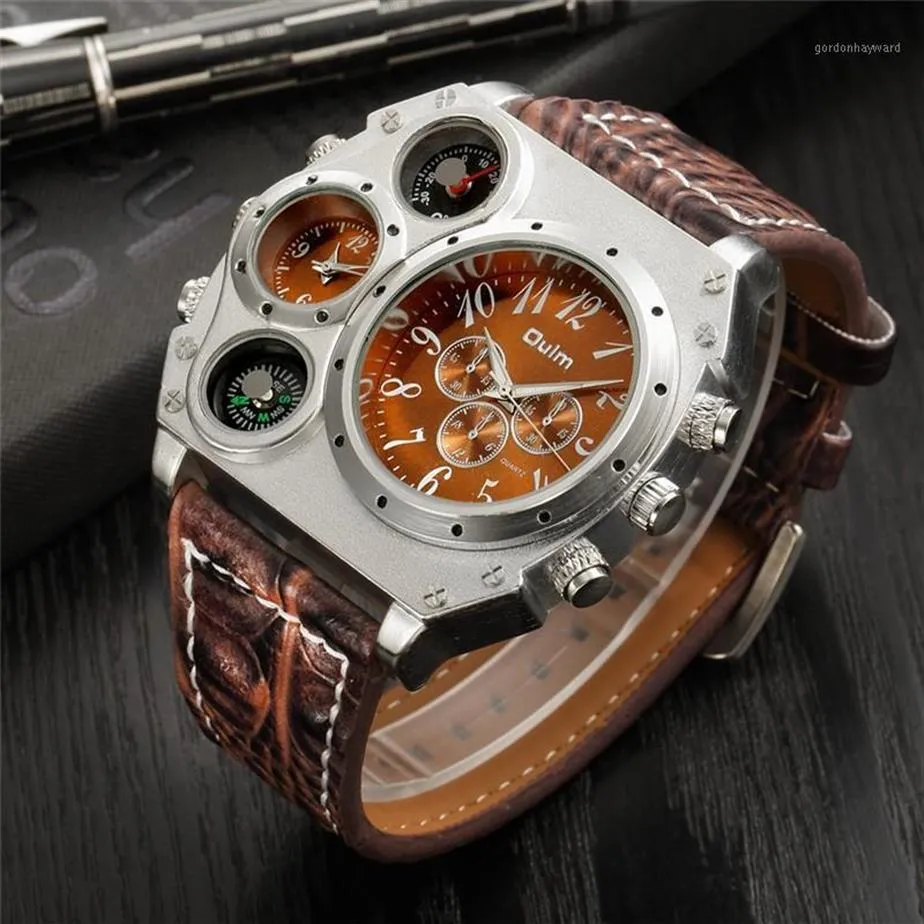 Zegarki na rękę na rękę luksusowe męskie marka Top marka Dual Time kwarc analogowy męskie dla mężczyzn biznesowy zegar męski Masculino216p