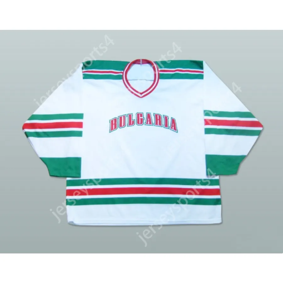 Maillot de hockey personnalisé de l'équipe nationale de Bulgarie, tout joueur ou numéro, nouveau haut cousu S-M-L-XL-XXL-3XL-4XL-5XL-6XL