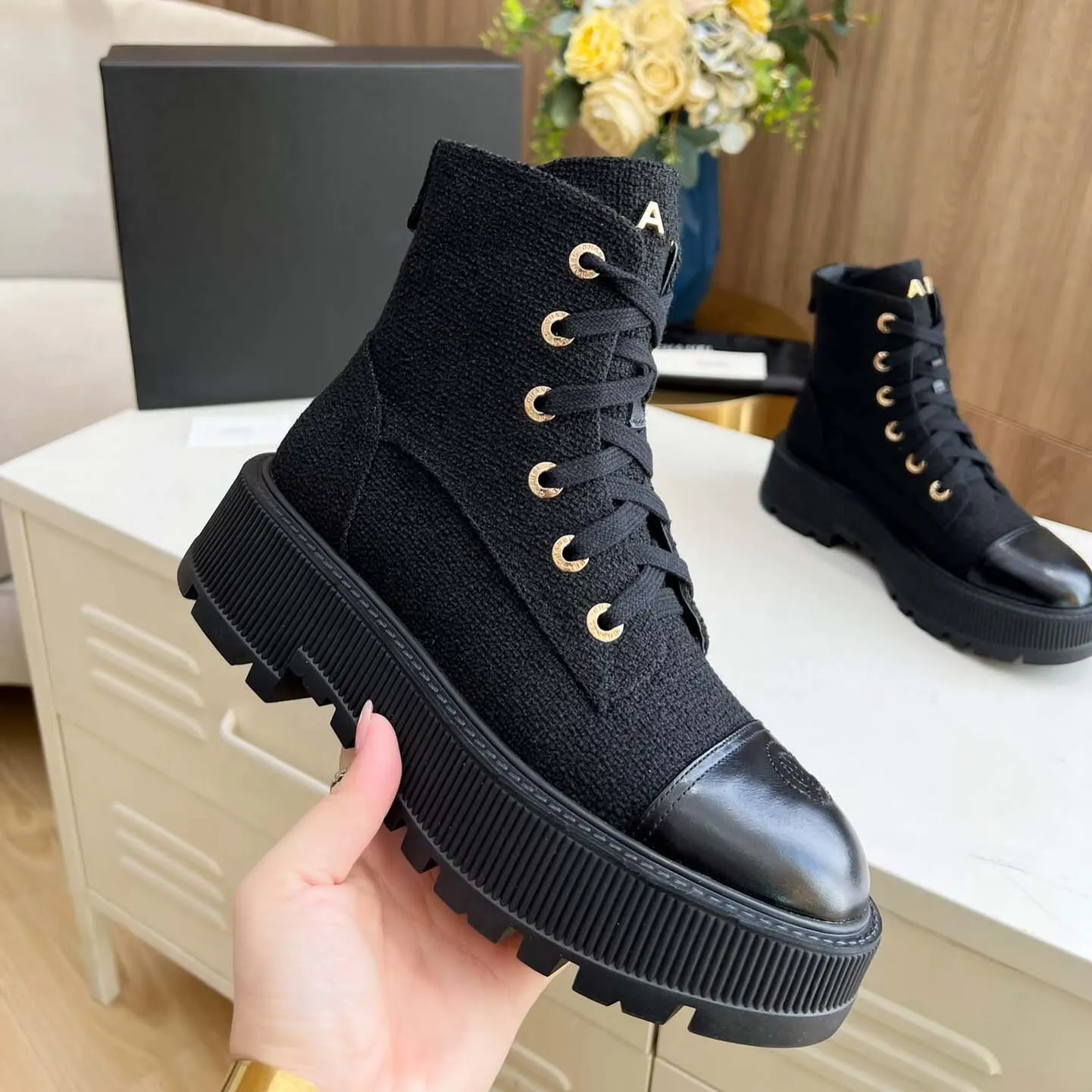 Designer Boots Paris Luxury Brand Boot Echte lederen enkel Booties Woman Short Boot Sneakers Trainers Slipper Sandalen Tegen 1978 S520 01