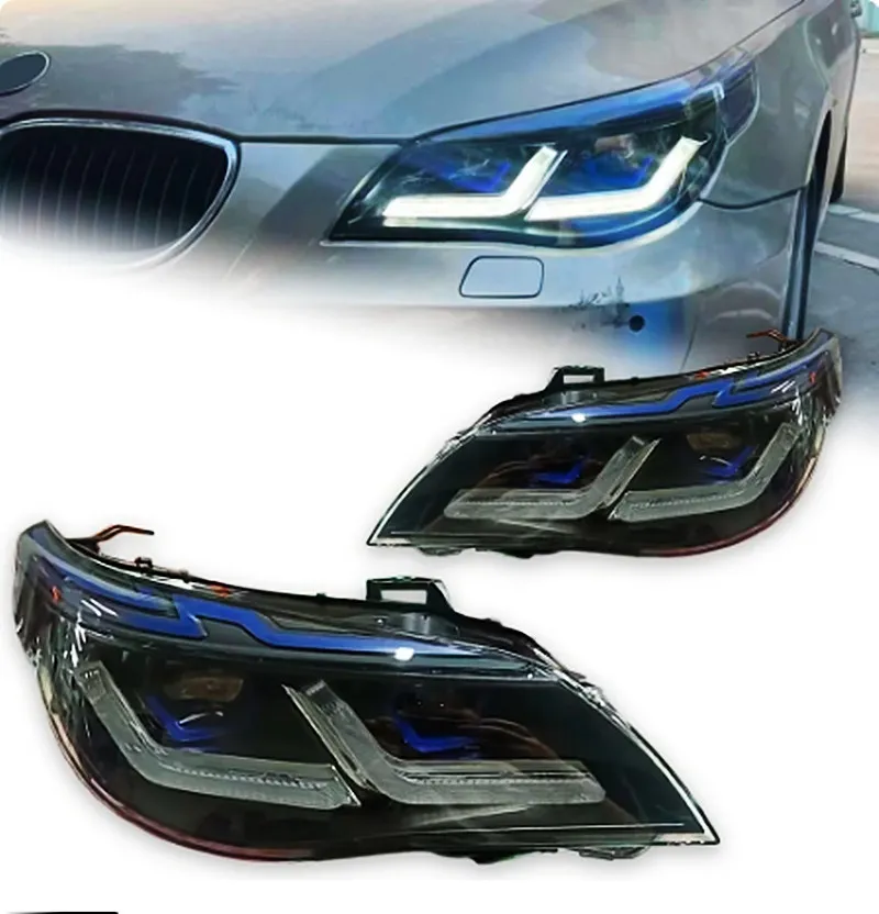Angel Eye LED Headlights For BMW E60 Efficient & Elegant DRL Hid Bi ...
