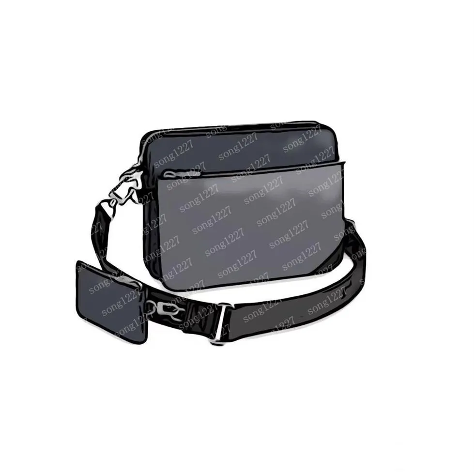 Luxurys Designers Bags L 69new Honeysuckle driedelige herentas 433 Messenger kleine postbodetas voor schuin geschikt th166u