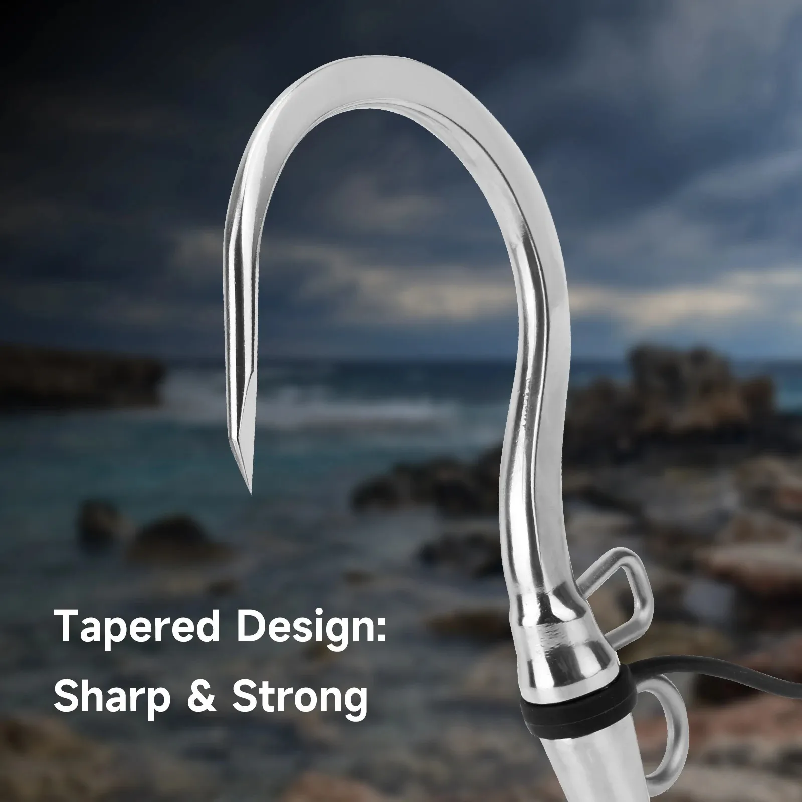 SANLIKE Double Hole Fishing Spear Hook 1/2 UNC Stainless Steel Fish Gaff  For Saltwater & Freshwater Fishing Efficient & Durable Tool With 231204  Model Number From Jiu09, $24.25