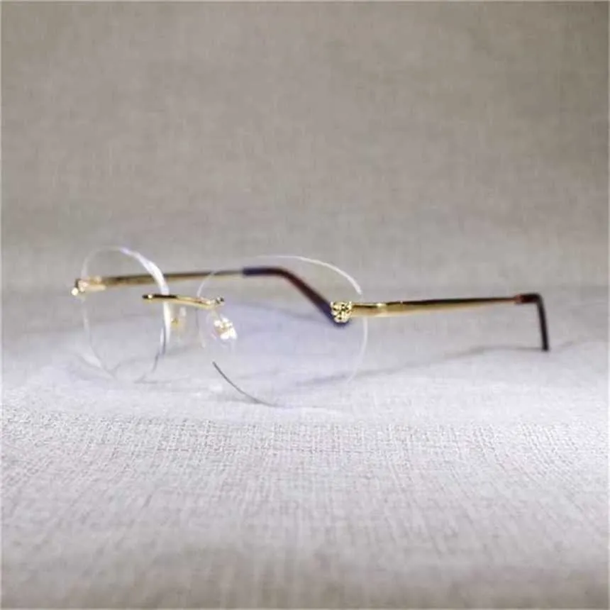 Trend Finger Luipaard Slumpmässiga män Square Shadow Metals Frame Clear Glass Women For Beaching EyewearkaJia New