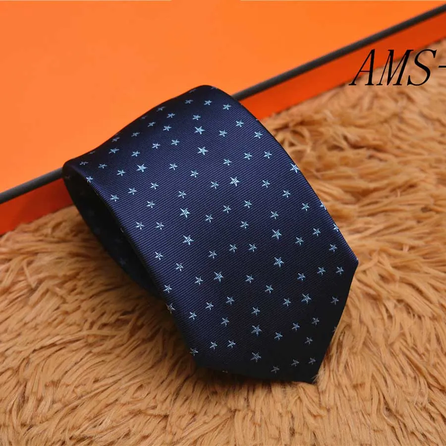 Men Necktie Design Mens Ties Fashion Neck Tie Letter Printed Luxurys Designers Business Cravate Neckwear Corbata Cravattino without box