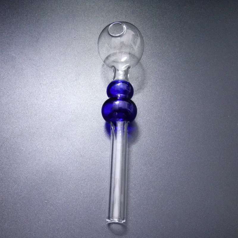 Gourd Pyrex Colored Handle Pipes Glass Bulb for Smoking Oil Burner Water Bongs Accessories