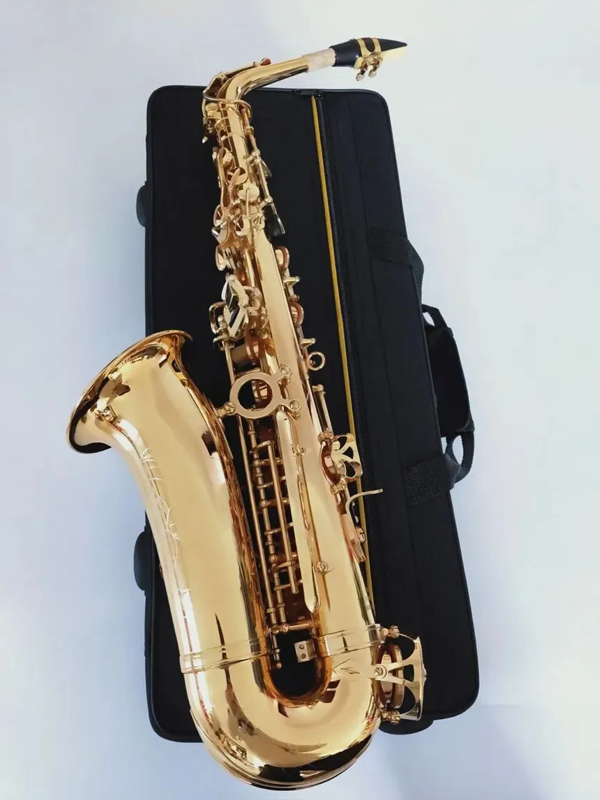 Saxophone Alto EbTune, instrument de musique professionnel en laiton, super jeu, avec accessoires