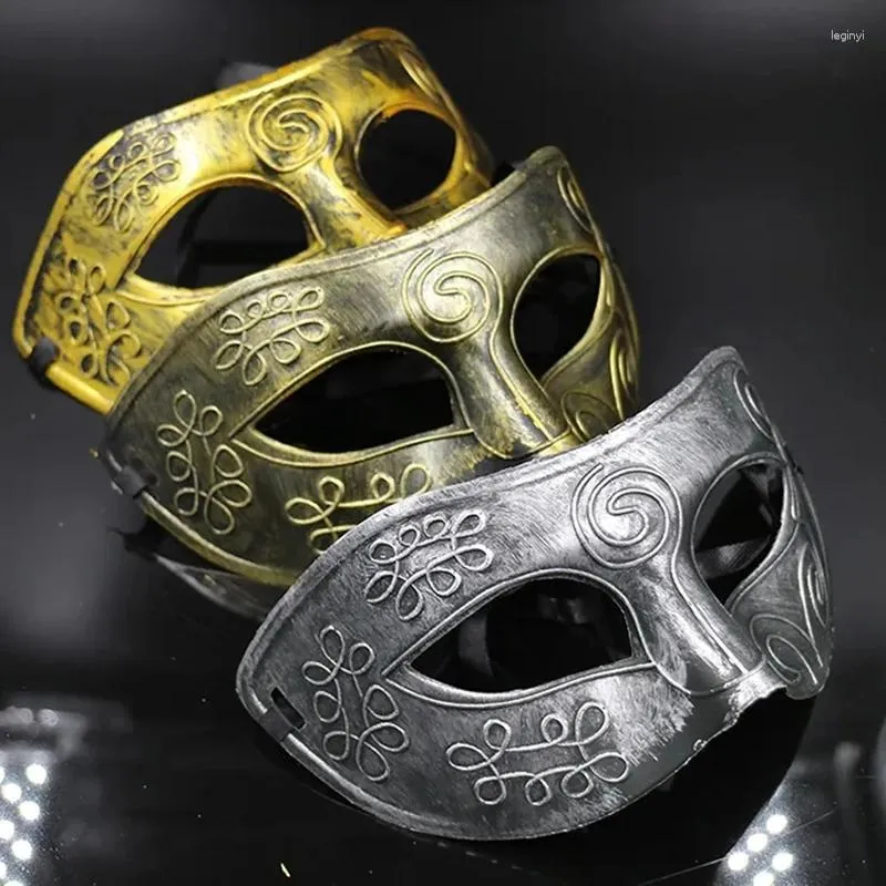 Feestartikelen Retro Halloween Masker Antiek Zilver Goud Half Gezicht Voor Vrouwen Mannen Carnaval Jurk Masque Ball Kostuum Rekwisieten Cosplay