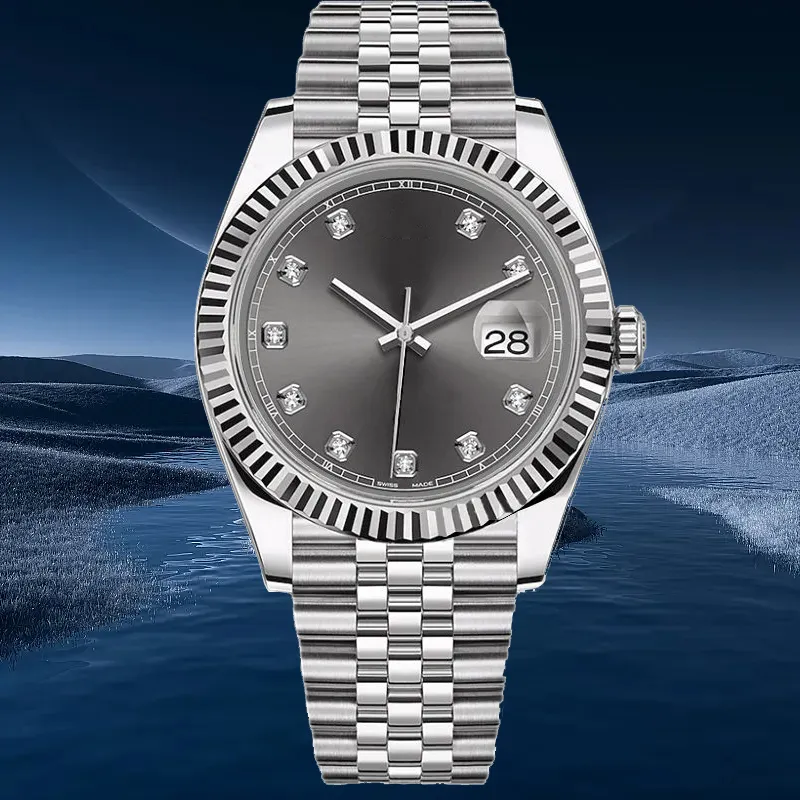 Mens automático relógios de alta qualidade luxo 41mm 36mm 31mm qualidade superior mulheres quartzo movimento relógio safira vidro aço inoxidável relógio de pulso à prova d'água