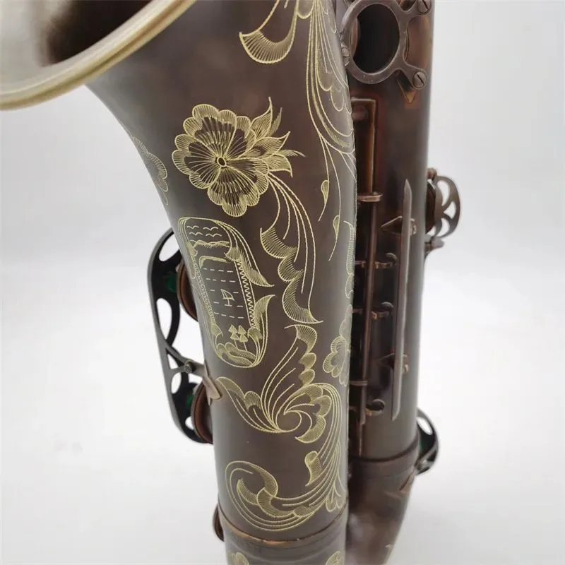 Saxophone Tenor en cuivre Antique, instrument de musique Bb, performance professionnelle, nouveauté 2023