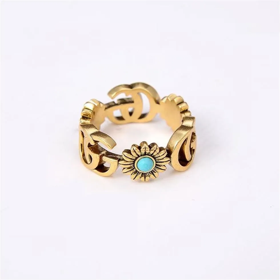 Ring for Man Women Unisex Rings Fashion Ghost Designer Jewelry golden Color251g