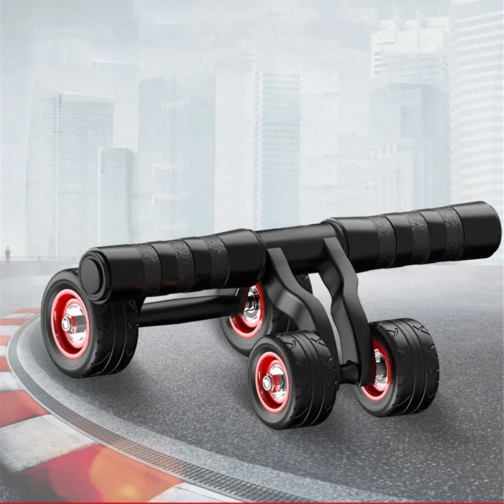 Abdominal Exercise Roller with Resistance Bands - Home Gym Workout ...