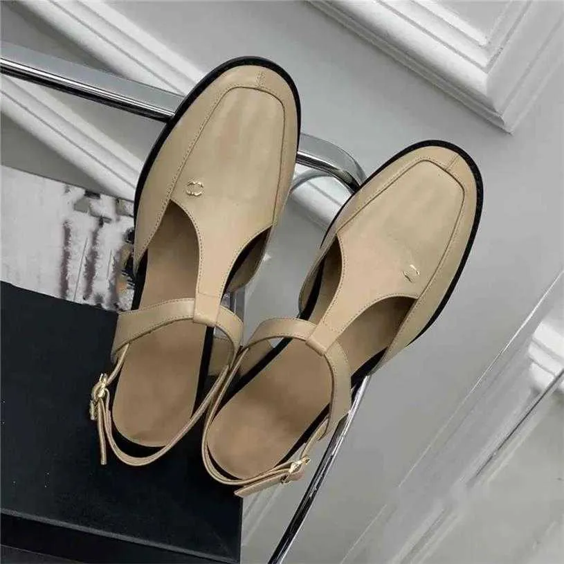 Dress Shoes Women Leather Letter Business Casual Flat Shoes Fashion versatile sandle