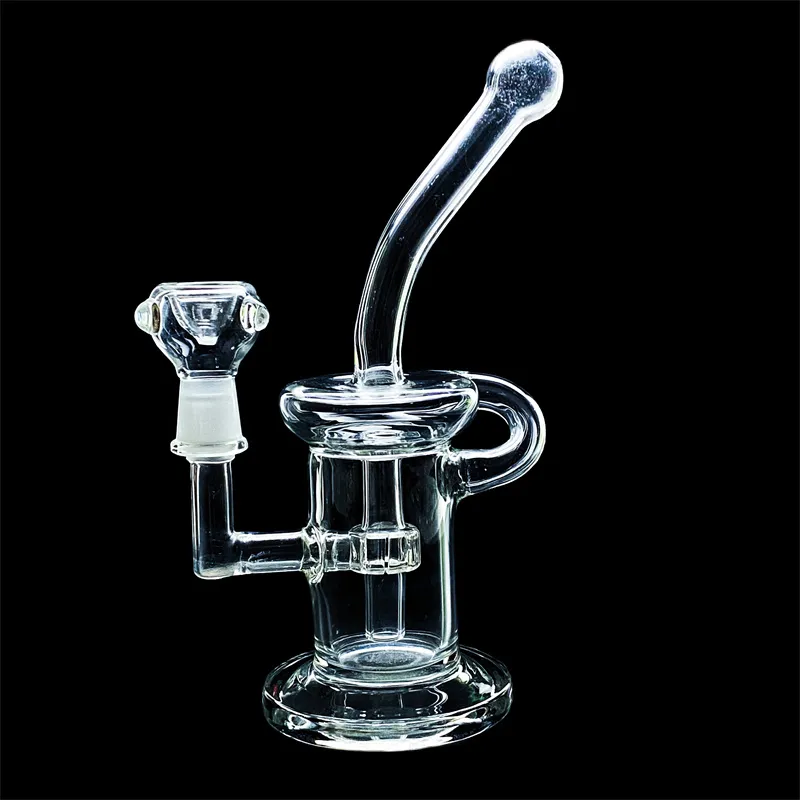 Bongos de vidro inebriantes Hookah / 8 in Showerhead Dab Rig Pipe com Banger 14mm Bong Water Pipe