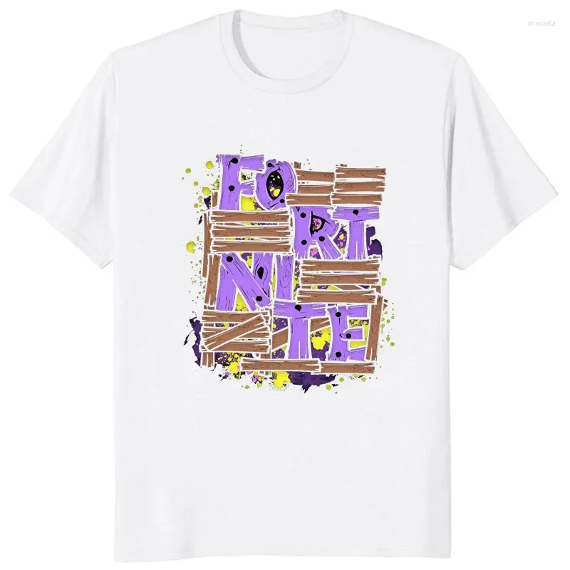 Herr t-skjortor bygger fortnjut t-shirt street mode streetwear skjorta män kvinnor par hip-hop hipster o-hals tryckta tshirt toppar