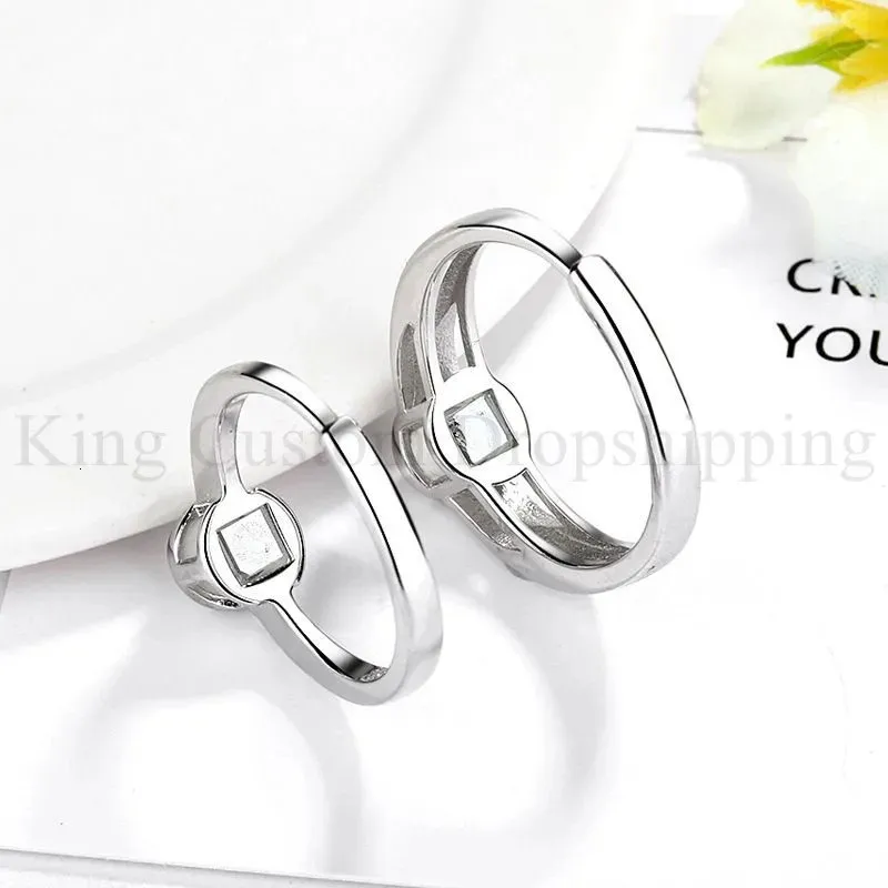 Personalized Projection Photo Rings, 925 Sterling Silver Statement Ring,  Custom Projection Picture Promise Ring, Wedding Jewelry