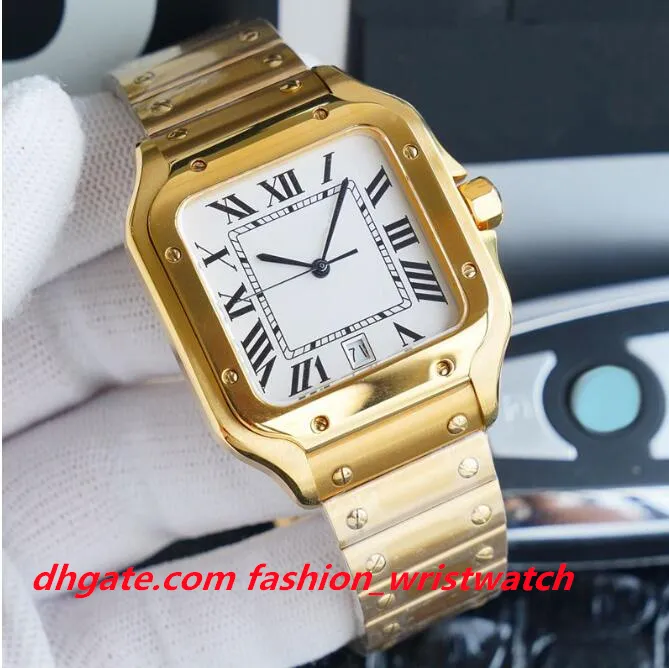 Silver Case Square Luxury Watches: ETA 9015 Automatic Mens Fashion ...