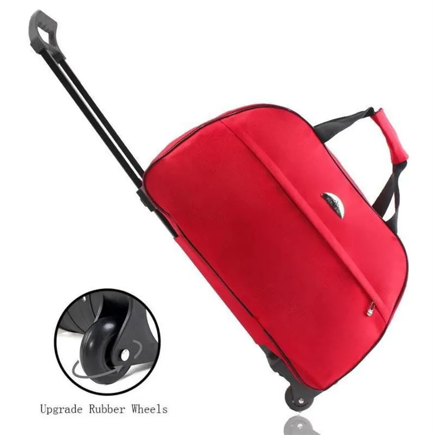 2022 Nuevo bolso de viaje para hombres y mujeres con ruedas Bolsas de equipaje con ruedas Trolley Duffle Bolsa de mano con tirador rod226R