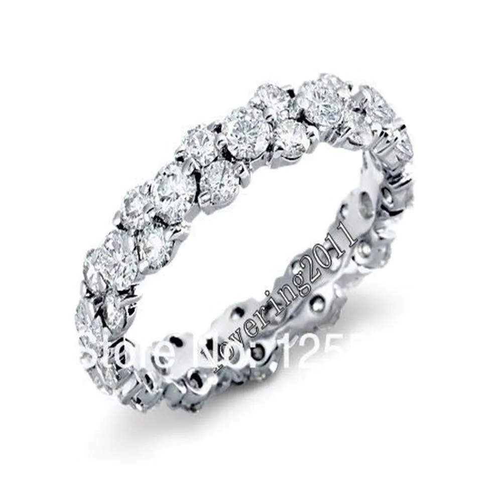 Choucong Joias Lady's Cushion Cut 8ct Diamond Wedding Rings tamanho 5 6 7 8 9 10 Presente 306v